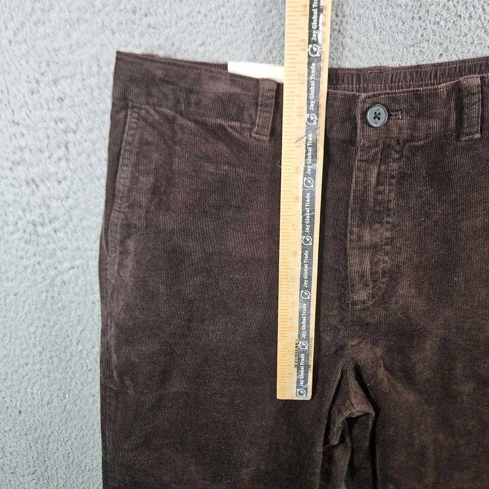 Banana Republic Mens Travel Straight Corduroy Pants Brown 32x30 NEW NWT